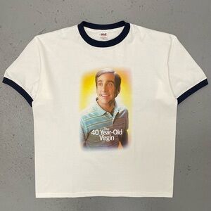Vintage 2005 The 40-Year-Old Virgin Rare Steve Carell Comedy Movie T Shirt XL